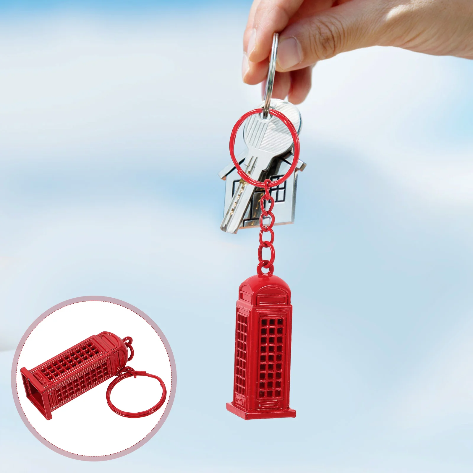 Брелок для ключей в британском стиле подставка телефона автомобильный брелок