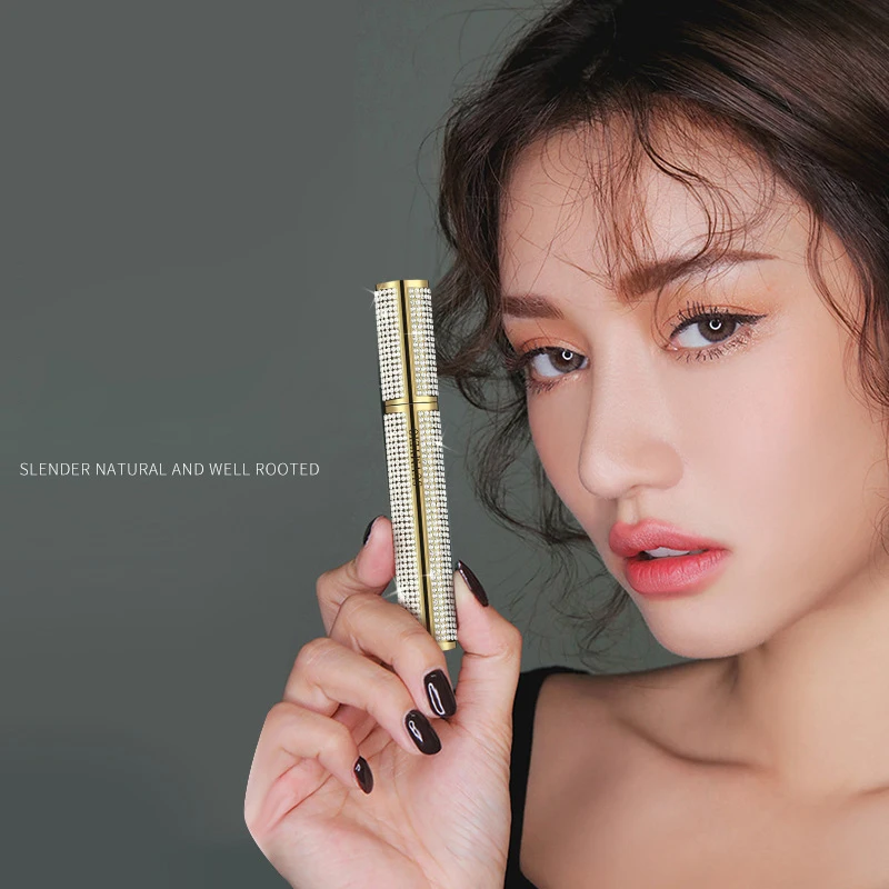 

1Pc Natural Curled Up Slim Thick Encryption Extended Waterproof Long-lasting Mascara Without Smudging