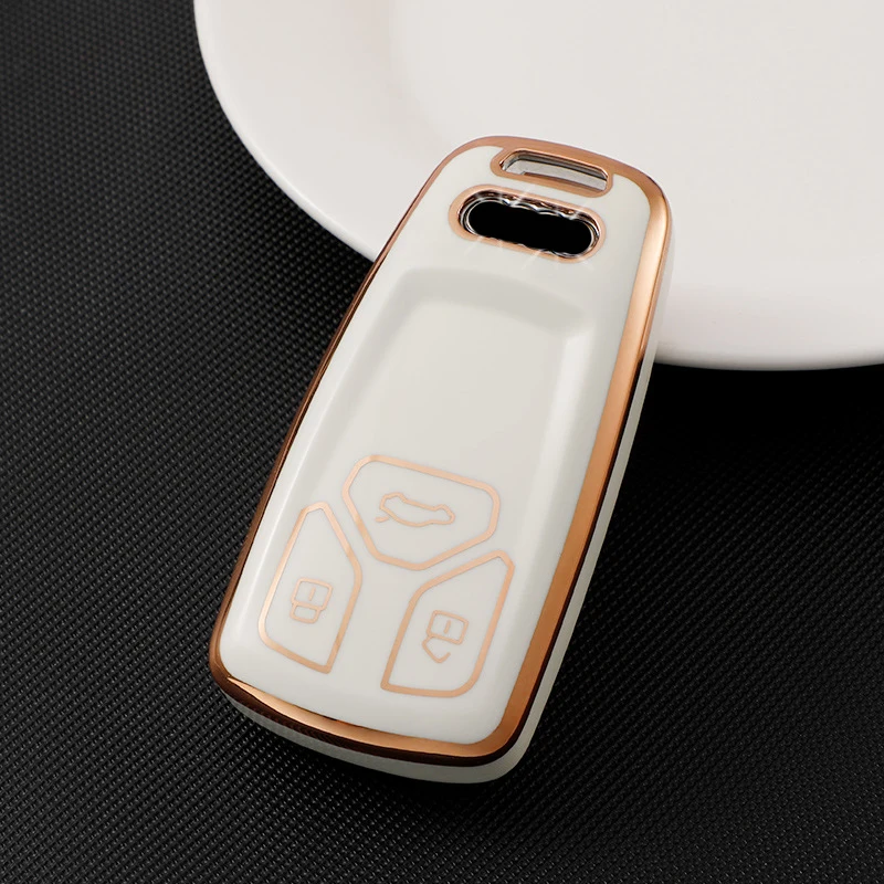 

New Soft TPU Car Smart Key Case For Audi A4 B9 Q5 Q7 TT TTS 8S 2016 2017 Shell Auto Accessories Protect Key Full Cover