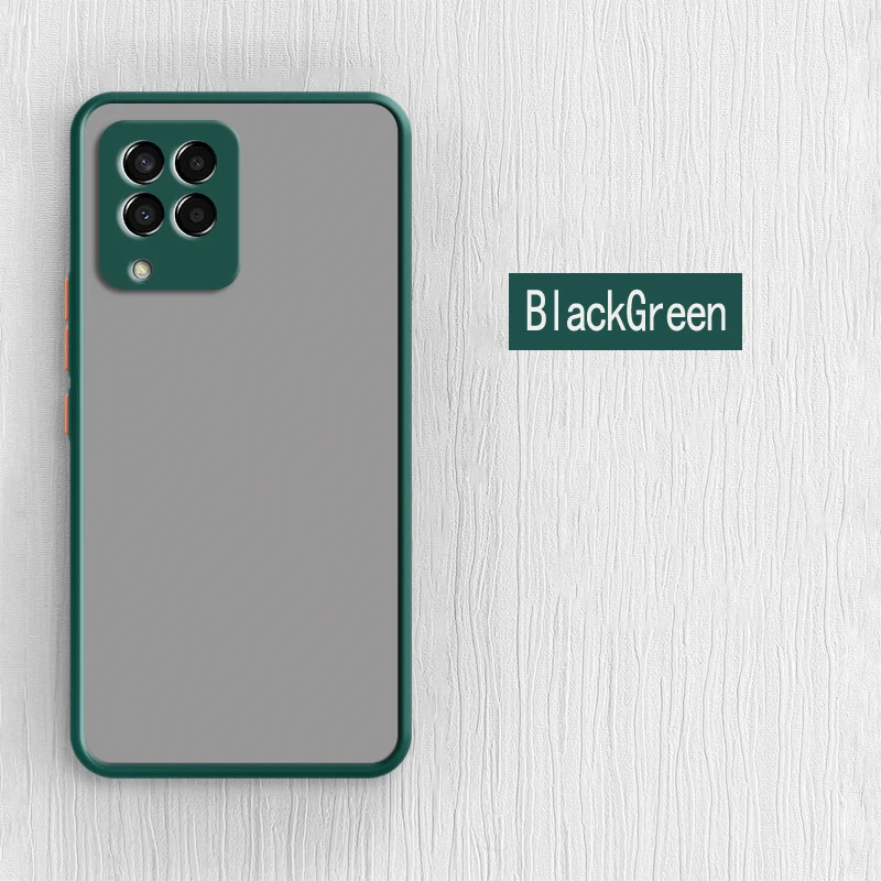 For Samsung Galaxy M33 5G Case Samsung M33 M52 M12 Cover Matte Translucent Shockproof Silicone Bumper Samsung M33 Case 6.6 inch