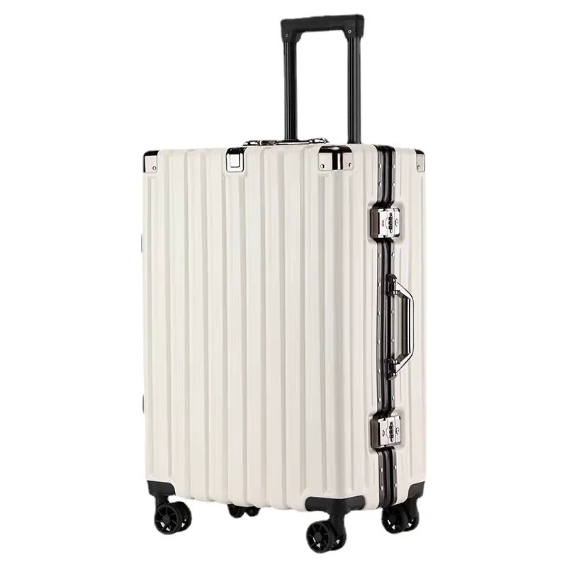 New trolley case, female aluminum frame luggage, male large capacity travel case, thickened password box, hook mounted chassis