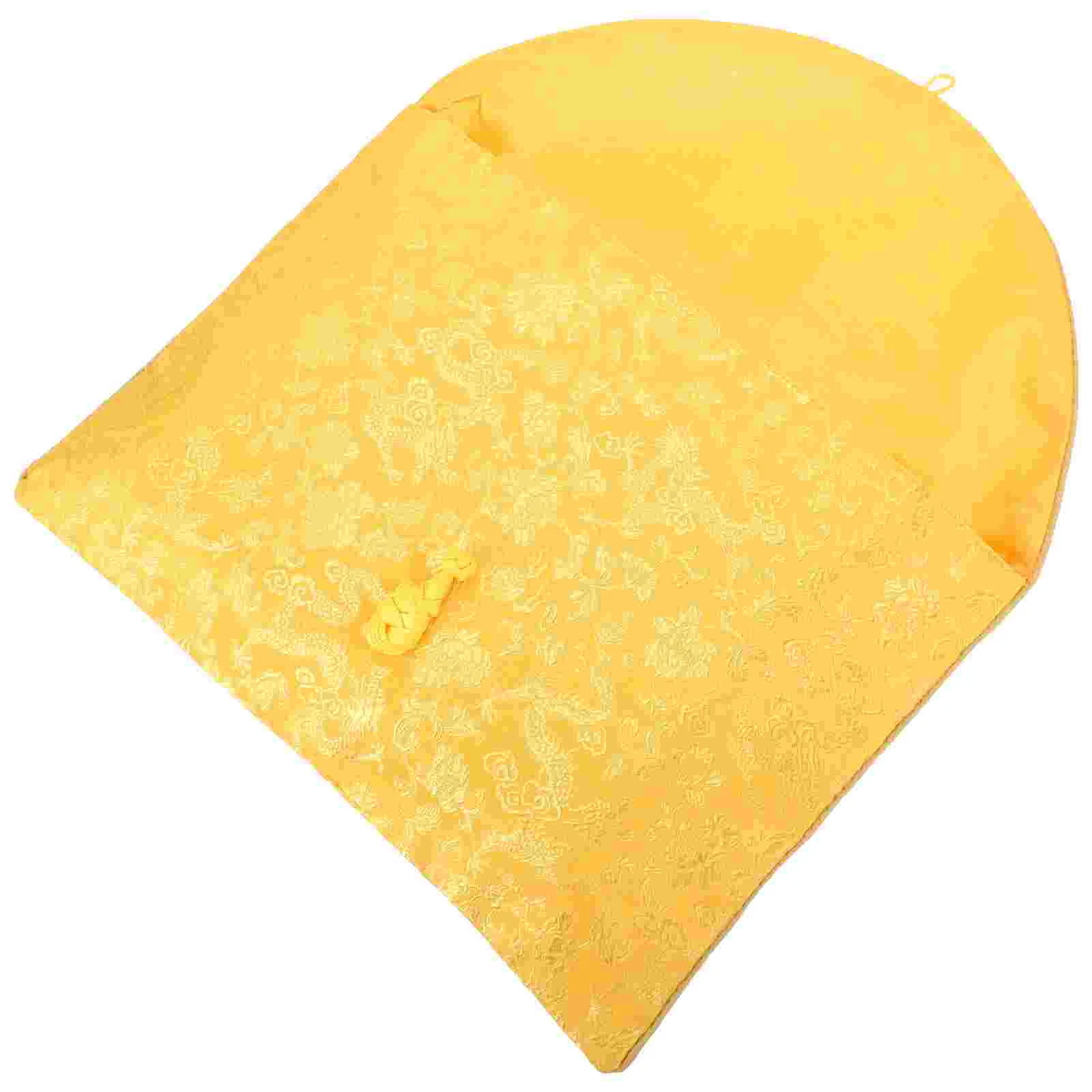 

Сумка для документов в китайском стиле, желтый клатч из парчи для ювелирных изделий, тканевый чехол для книг, органайзер для файлов из хлопка, маленькая сумка для хранения