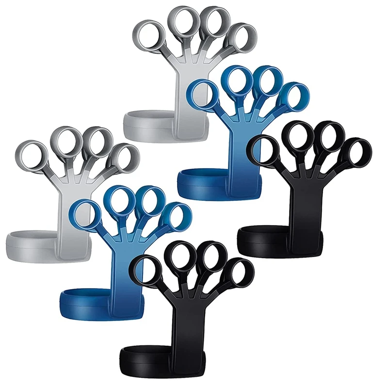 

6 Pieces Strength Training Grip Strengtheners Hand Strength Grip Exerciser Finger Expander And Grip Strength Trainer