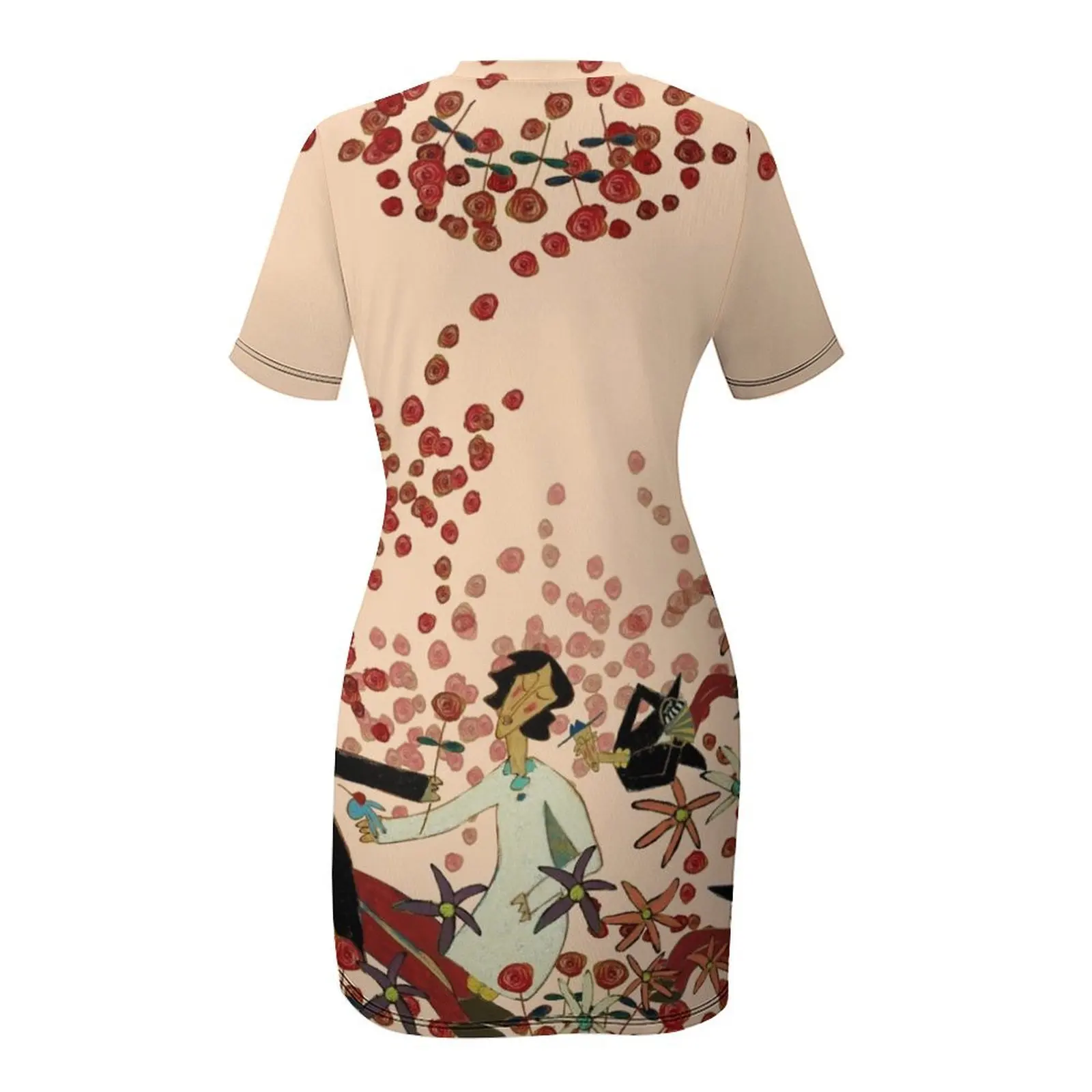 Парад влюбленных - Платье Cherries on Marzipan с короткими рукавами женское