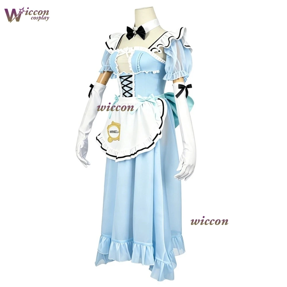Фото GODDESS Cos VICTORY: Косплей Никке Золушки из игры, костюм горничной из кафе Золушки, серый парик, костюм на Хэллоуин. №4