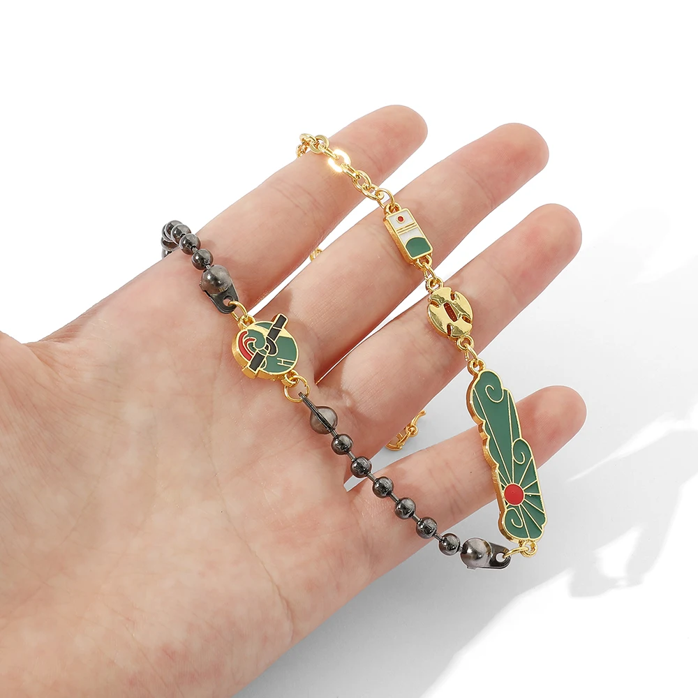 Аниме ювелирные изделия металлическое ожерелье для женщин и мужчин рассекающее