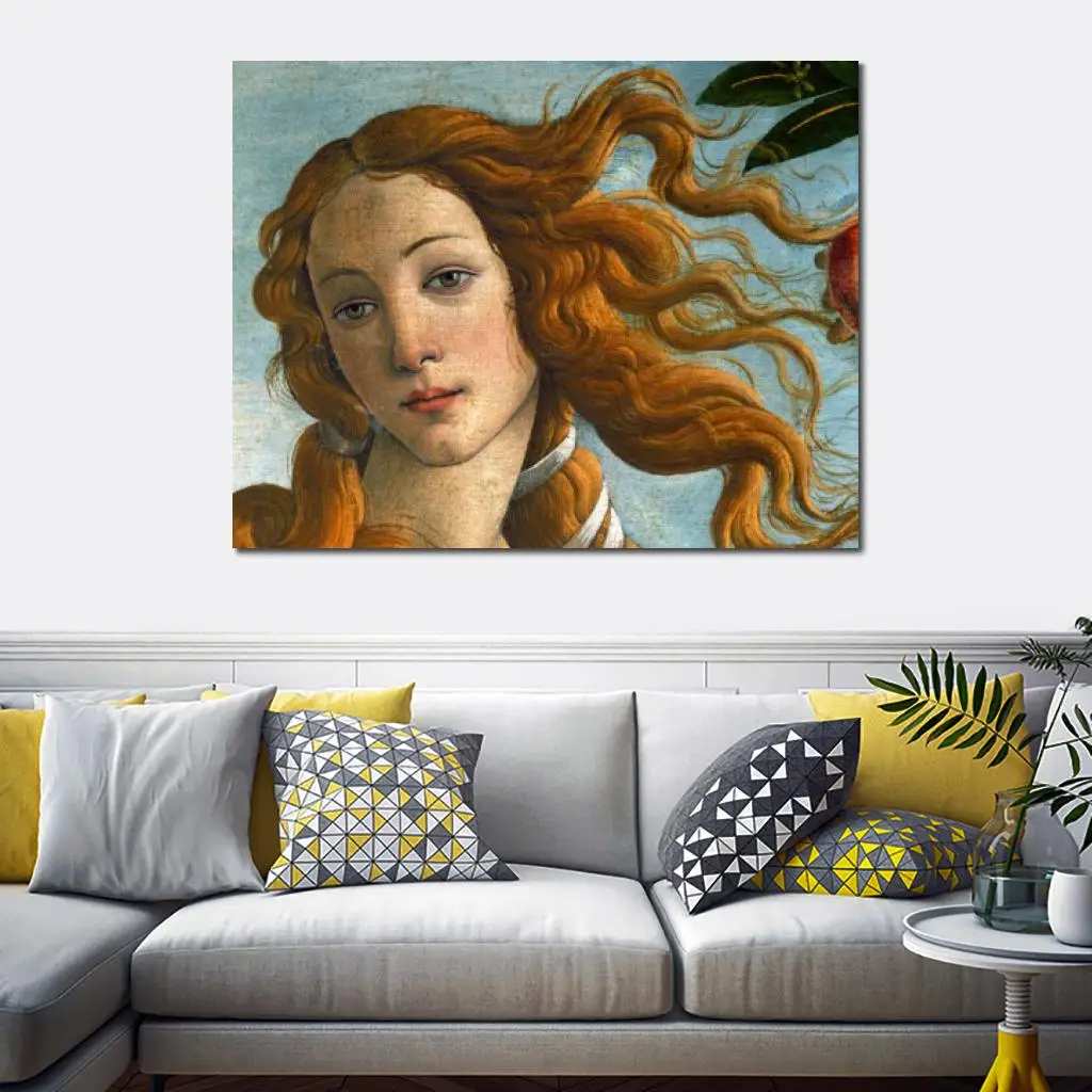 Современная живопись на холсте голова Венеры Сандро Боттичелли высокое качество