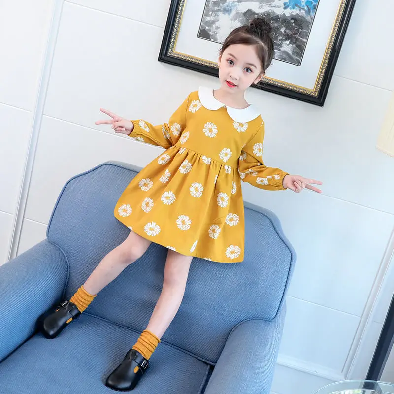 

Summer Party Dress for Girl Baby Long Sleeve Dress Children's Fashion 8 Kids Clothes 2 To 10 Years Old 3 Brief Princess Dresses