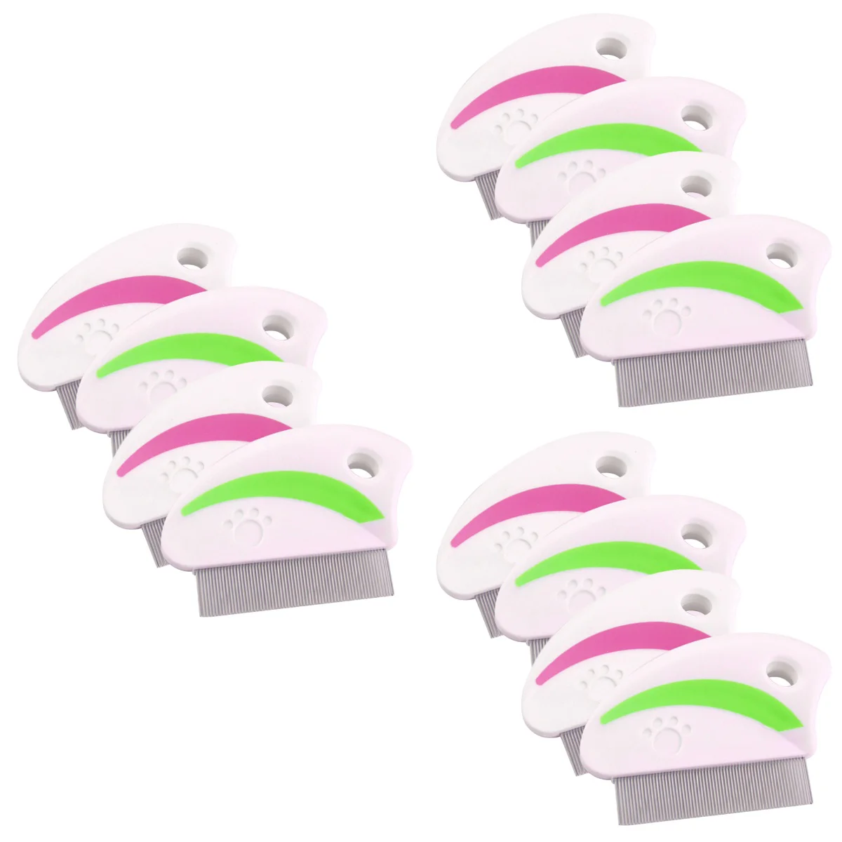 

12 Cat Undercoat Rake Greyhound Comb Dematting Comb Dog Cat Comb Hair Brush Cat Dematting Tool