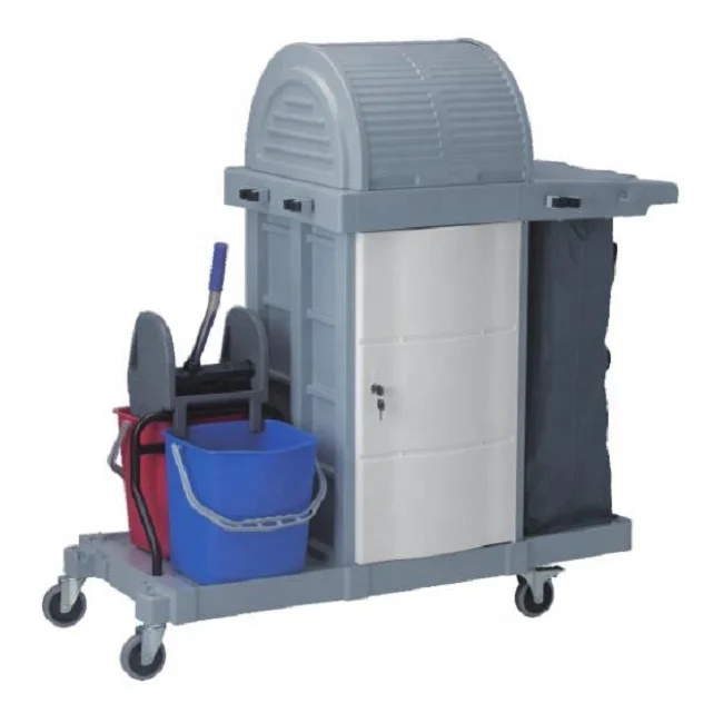 

Тележка для уборки в гостинице, ресторане, комнате, больнице, школе