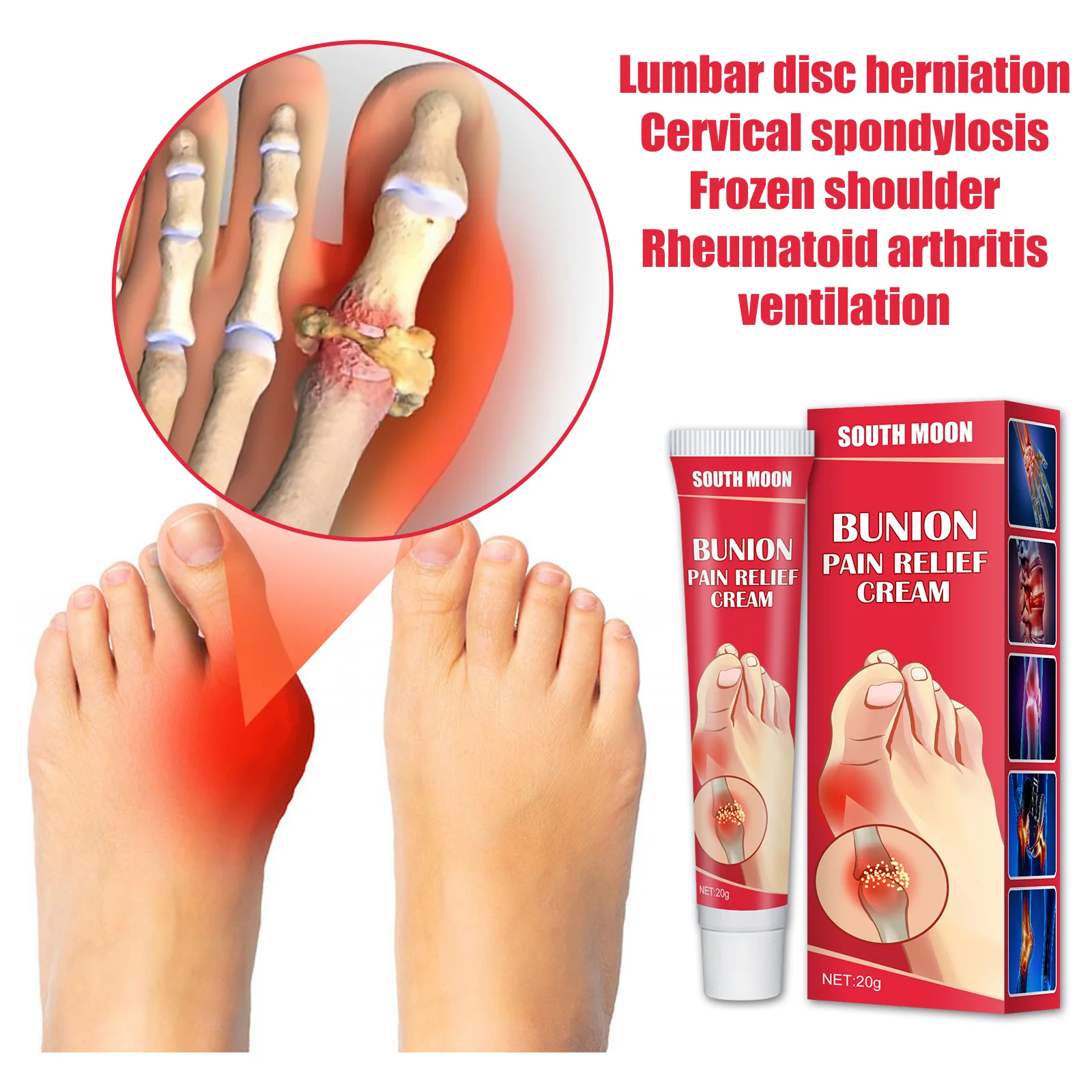 

20g Gout Treatment Cream Arthritis Rheumatism Ointment Muscle Joints Fingers Toes Swelling Pain Relief Herbal Medical Plaster