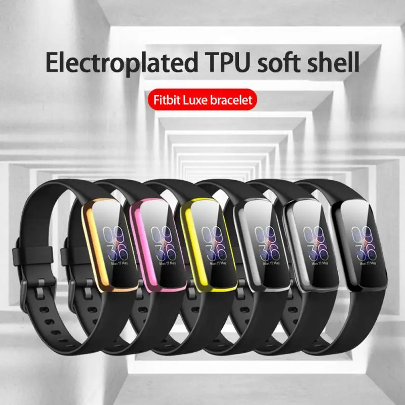 

Soft Rubber Protective Case Dust-proof All-inclusive Protective Cover Tpu For Fitbit Luxe Watch Case Smart Accessories