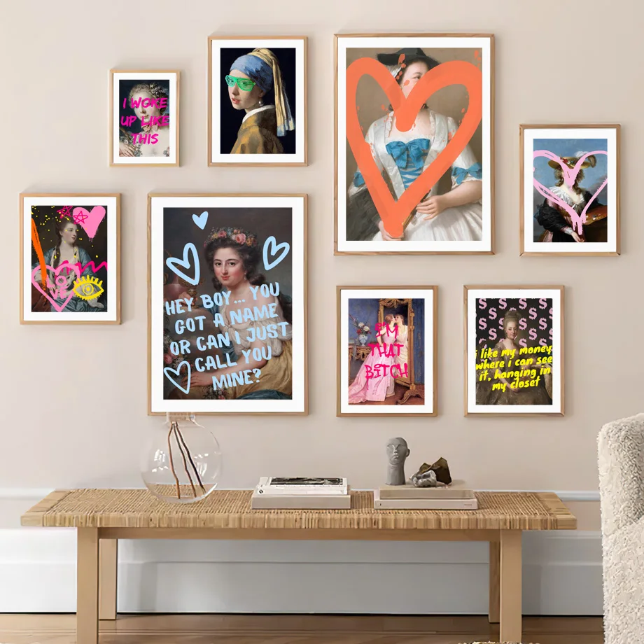 Забавная вдохновляющая Цитата винтажная абстрактная феминизм Художественная