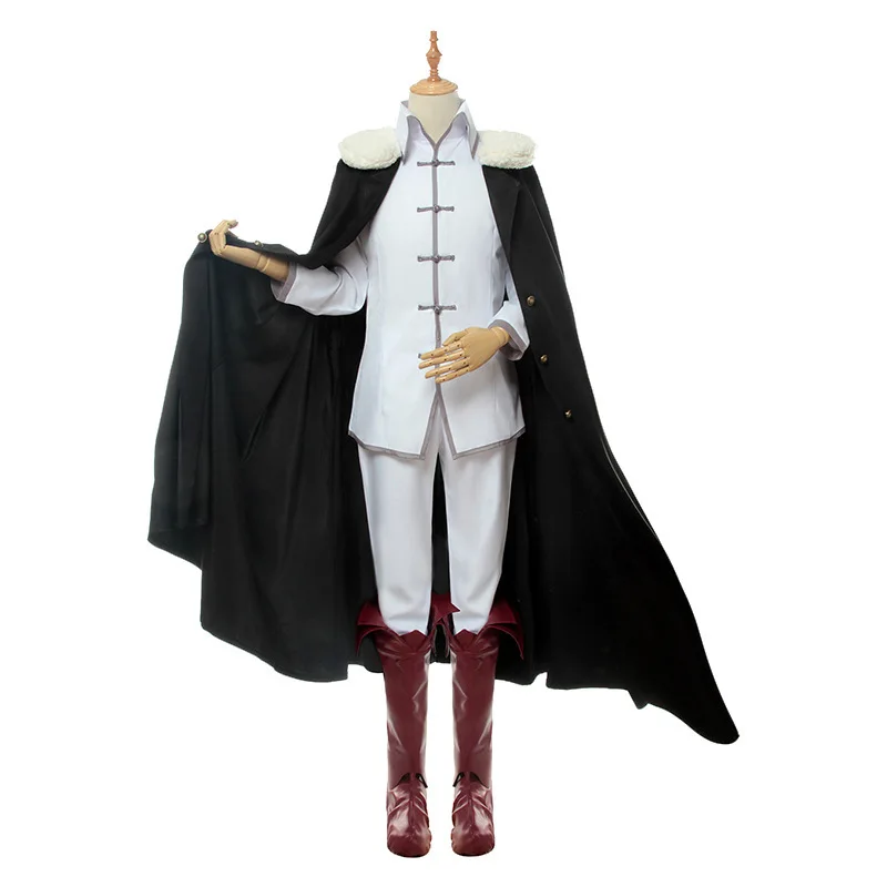 

Anime Bungo Stray Dogs 3 Fyodor Dostoevsky Cosplay Costume Women Men Cape Cloak Coat Suit Halloween Carnival Party Uniform Wig