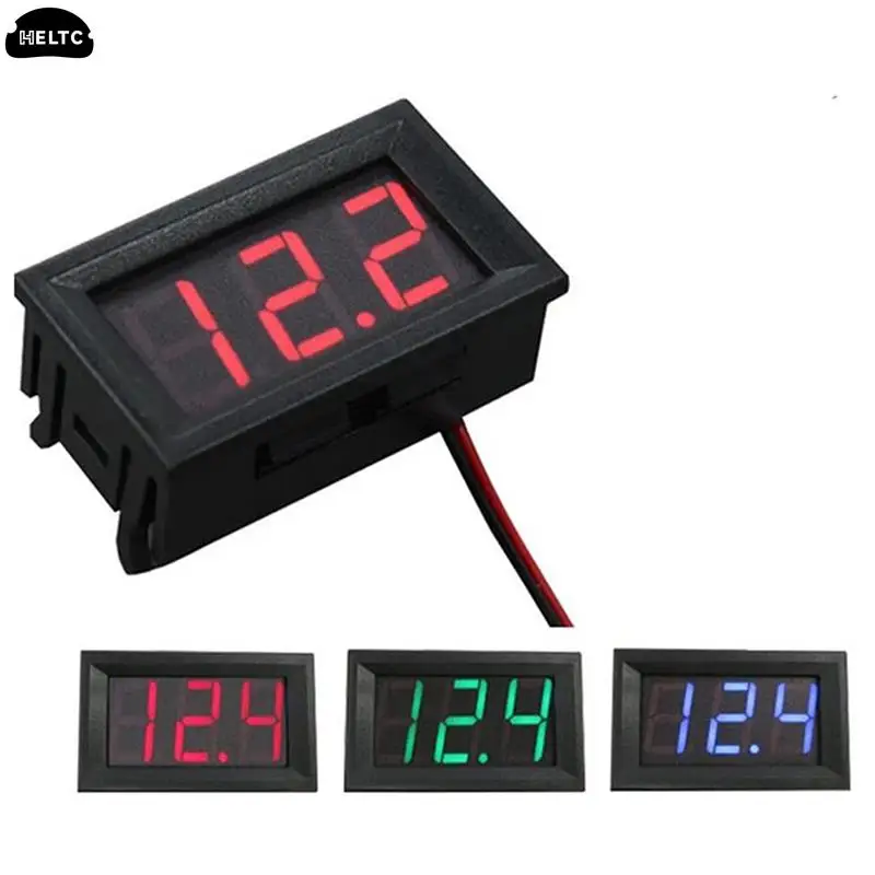 

0.56 inch Mini Digital Voltmeter Ammeter DC 100V 10A Panel Amp Volt Voltage Current Meter Tester Blue Red Dual LED Display