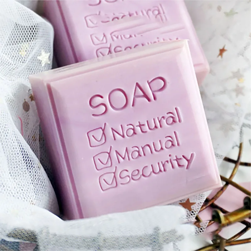 

Natural handmade soap English letter pattern Exquisite acrylic soap seal