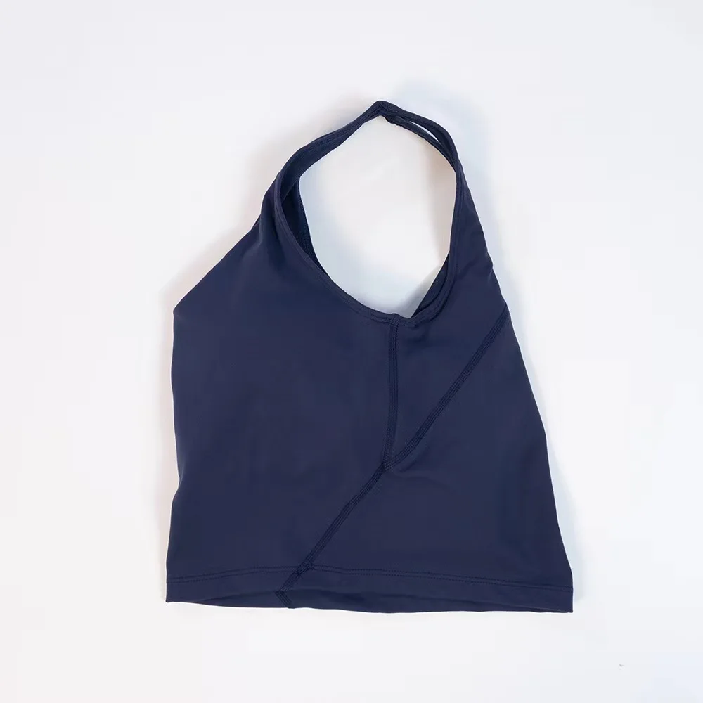 Lulu-Yoga suit, women's sports U-shaped vest, bra, fitness and beauty back, lined chest pad