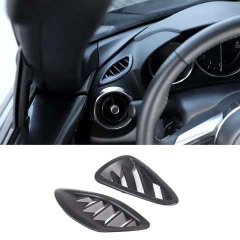 ABS карбоновый прибор, боковая рамка для выпуска кондиционера, накладка для Fiat 124 Abarth 124 2016-2024, декоративная крышка для вентиляционного отверстия
