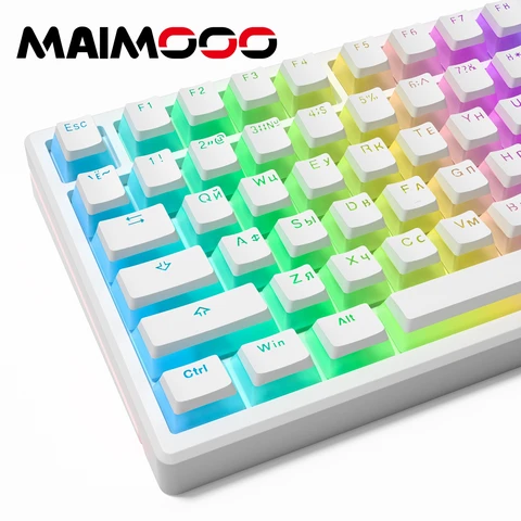 MAIMOOO PBT прозрачные клавиши 108 шт. для механических клавиатур