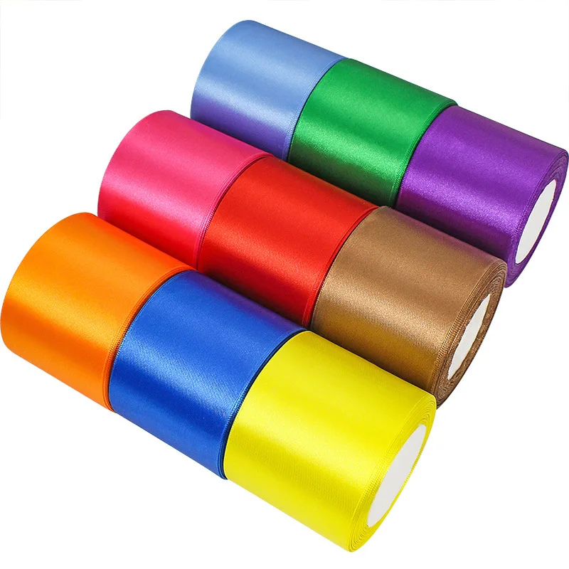

Wide 8cm X 22Meters/Roll Solid Fabric Ribbon Gift Wrapping Chair Sashes Wrapping Wrap Wedding Party Decoration Silk Ribbons