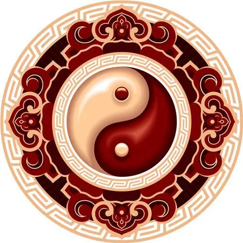 Фото Традиционный Ковер этнической культуры, Taoist mats Yin Yang Tai Chi Bagua, коврик с рисунком, нескользящий коврик для медитации №5