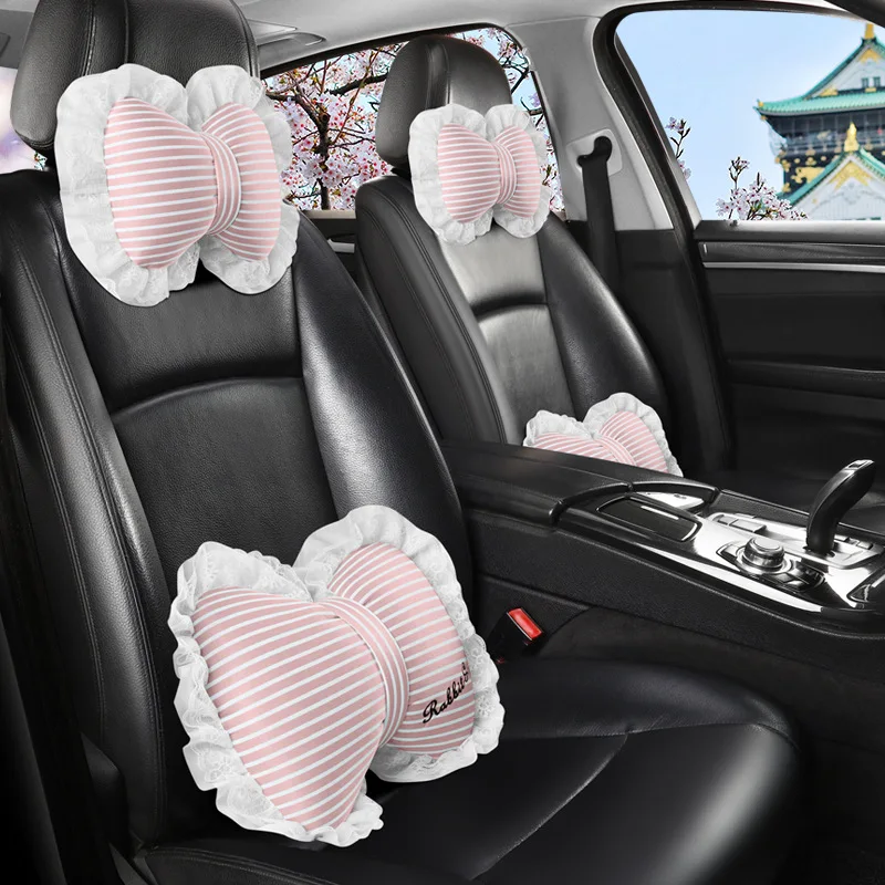 

Car Four Seasons Universal Cartoon Cute Goddess Head Pillow Cushion Back Pillow Pillow Driving Comfortable Car Supplies Girls