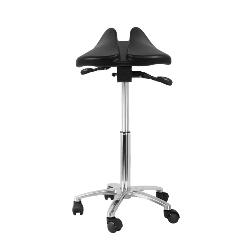 

Multi Adjuster Ergonomic Swing Saddle Seat Multi functional Back Posture Stool with Tilting Seat Saddle Chair For Dental Office