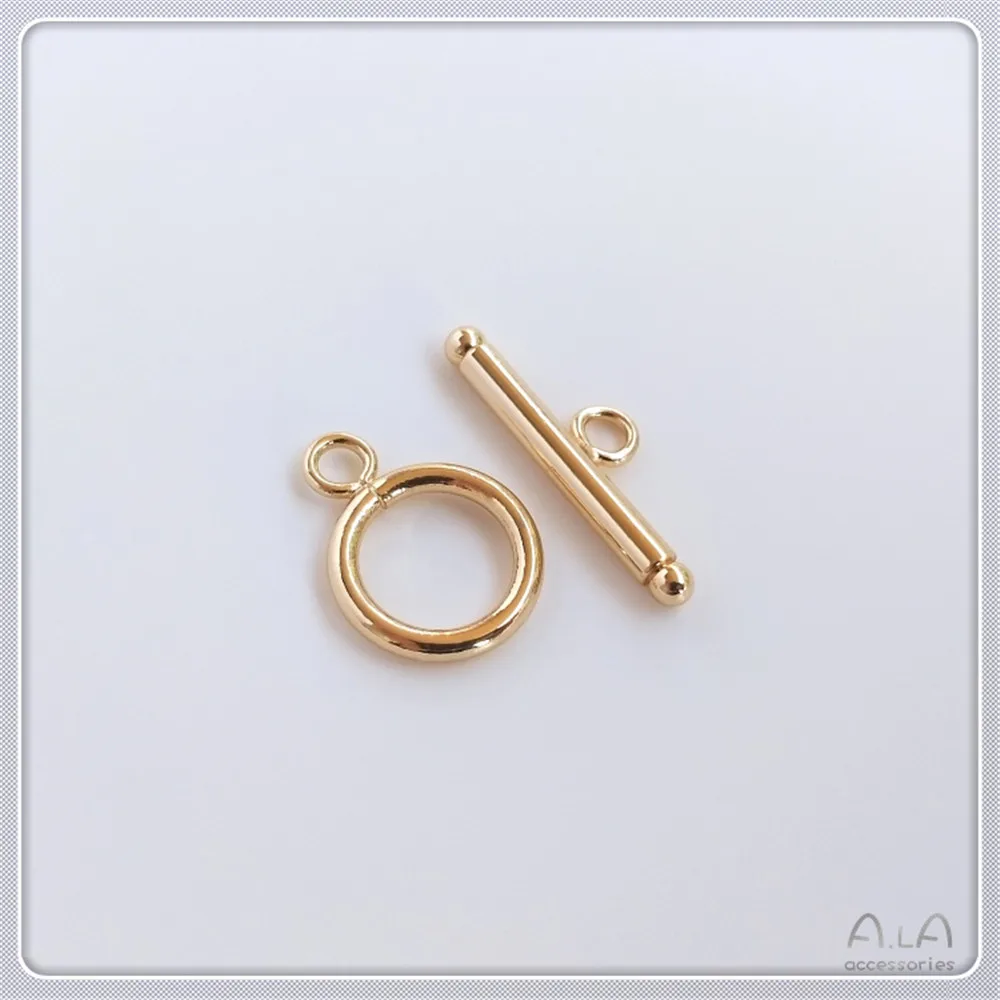 

Пряжка для браслета с кристаллами и жемчугом, 14k