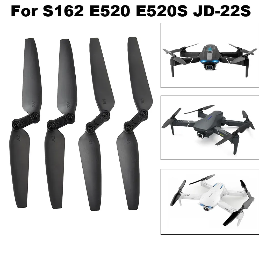 

8pcs Propeller for S162 E520 E520S JD-22S GPS RC Drone Folding Quick Release Props Replacement Blade Accessory Spare Parts #50