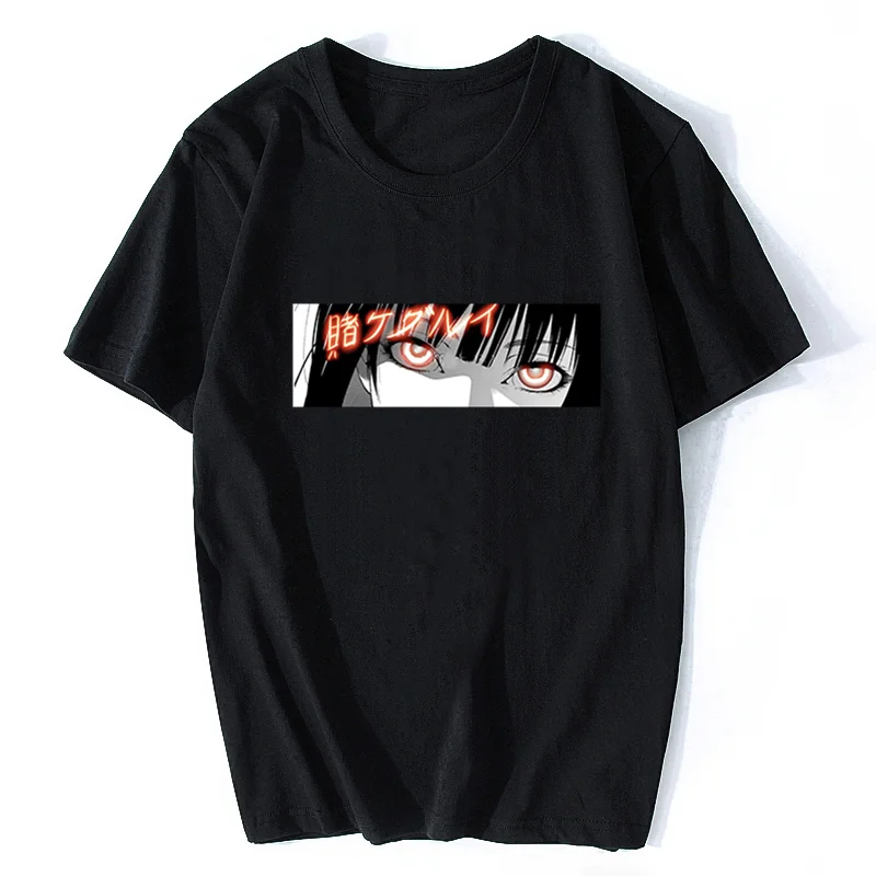 

Japan Anime Kakegurui T Shirt Crazy Ikishima Midari Manga Print Tops Women Men Oversized T-shirt Cotton Tshirt Tees