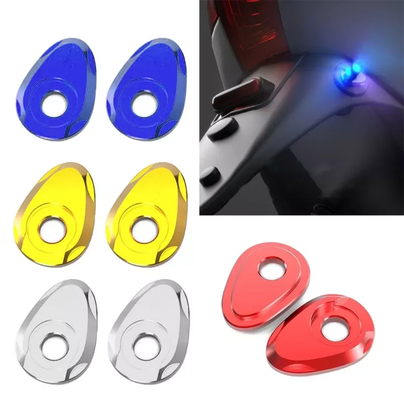 

2Pcs Motorcycle LED Turn Signals Indicator Adapter Spacers for 10mm Screw