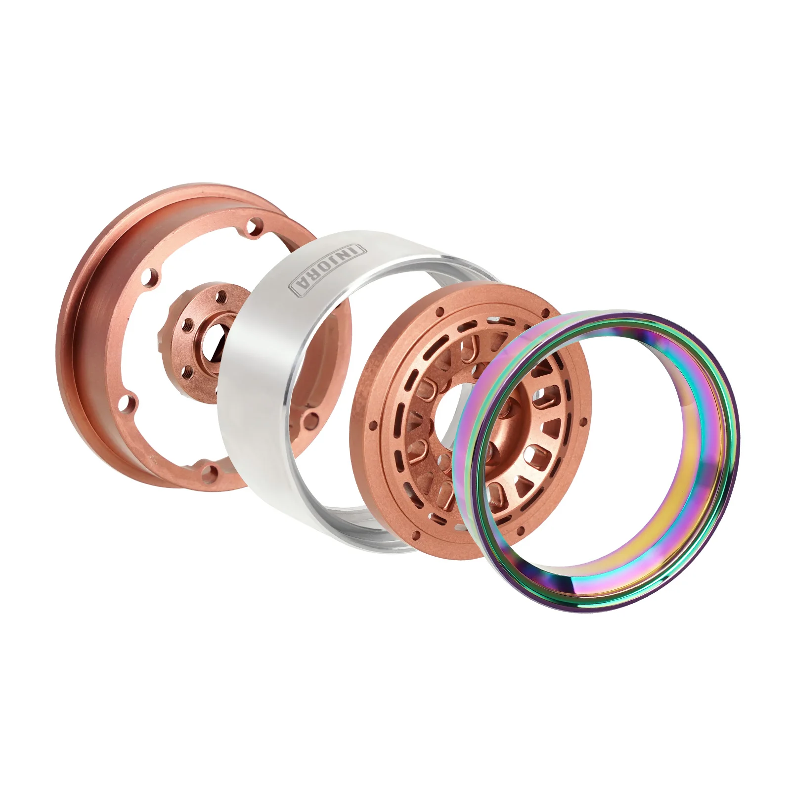 Алюминиевый обод колеса 1 9 дюйма Beadlock-10 мм офсет для 1/10 RC Crawler TRX4 SCX10 VS4-10 Gen8 (W1960)