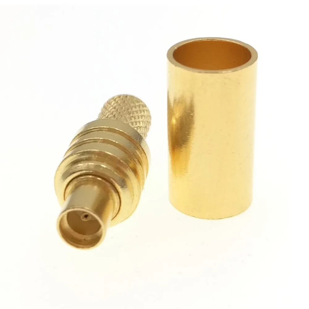 

10pcs MMCX Female Crimp For RG58 LMR195 RG-400 RG142 50-3 RF Coaxial Connector Adapter