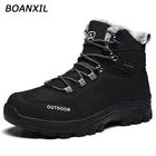 Ботинки BOANXIL мужские высокие, повседневные уличные кроссовки, хлопковая обувь, модные снегоступы, большие размеры, зима 2022