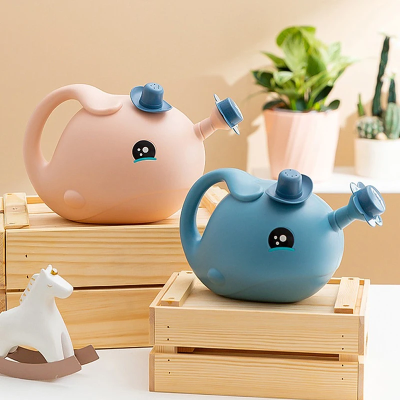 

1pc Whale Shaped Watering Can Pot Home Garden Flowers Plants Watering Tool Succulents Potted Gardening Water Bottle 1.2L/2.2L