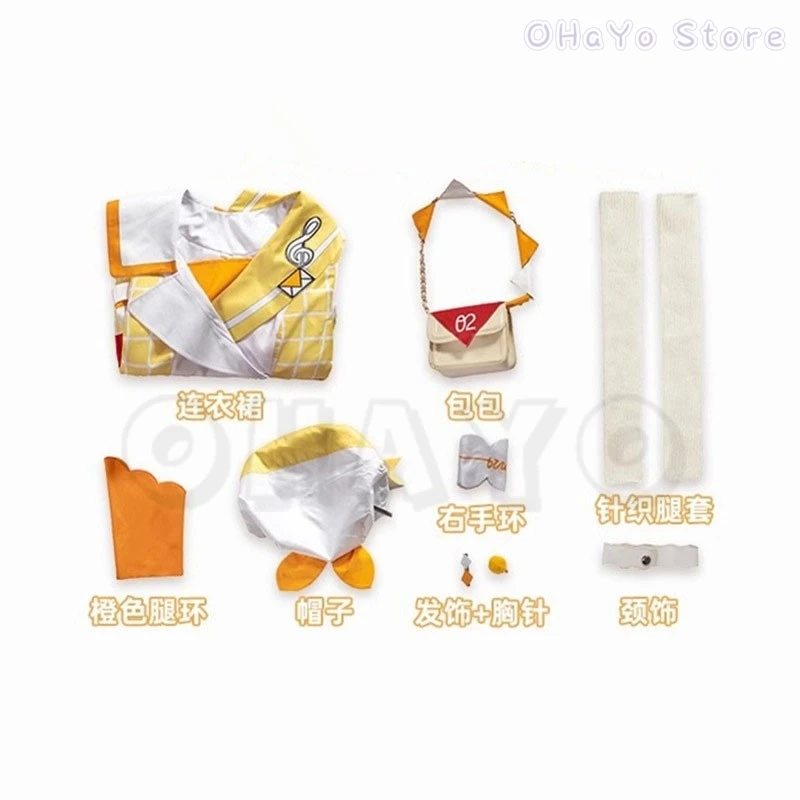 Костюм виртуальной певицы проект Sekai Рен Len магический Мирай 2024 косплей костюм