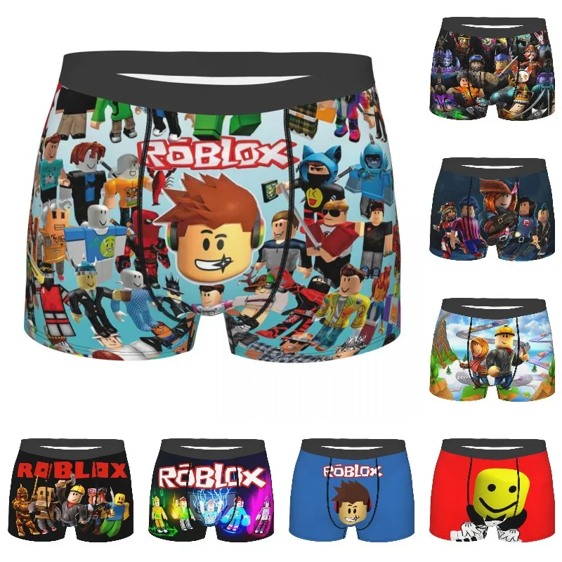 

Robot Anime Game Robloxs Boxer Shorts Men 3D Printed Male Underwear Panties Briefs Soft Underpants