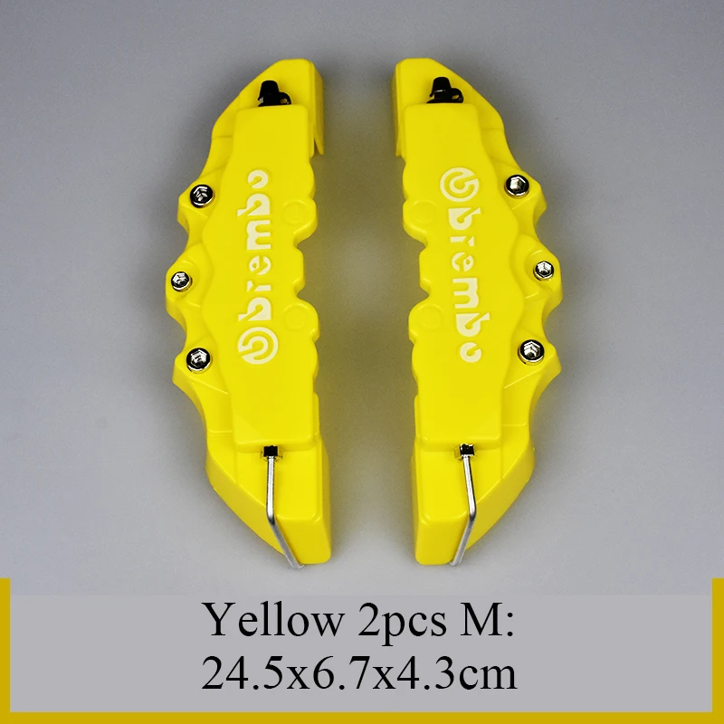 

4 шт./2 шт. 3D ABS автомобильный тормозной суппорт, корпус тормозного диска, модификация колес, общие автоаксессуары для колес 14-18 дюймов