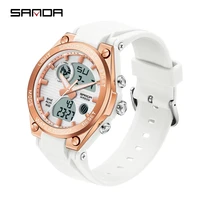 luxury womens wristwatch quartz waterproof auto date watches ladies pink led digital chronograph sports watch 2022 for female