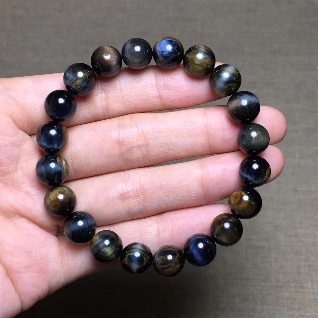 

9mm Natural Pietersite Bracelet Jewelry For Women Lady Men Wealth Healing Gift Stone Namibia Crystal Round Beads Strands AAAAA