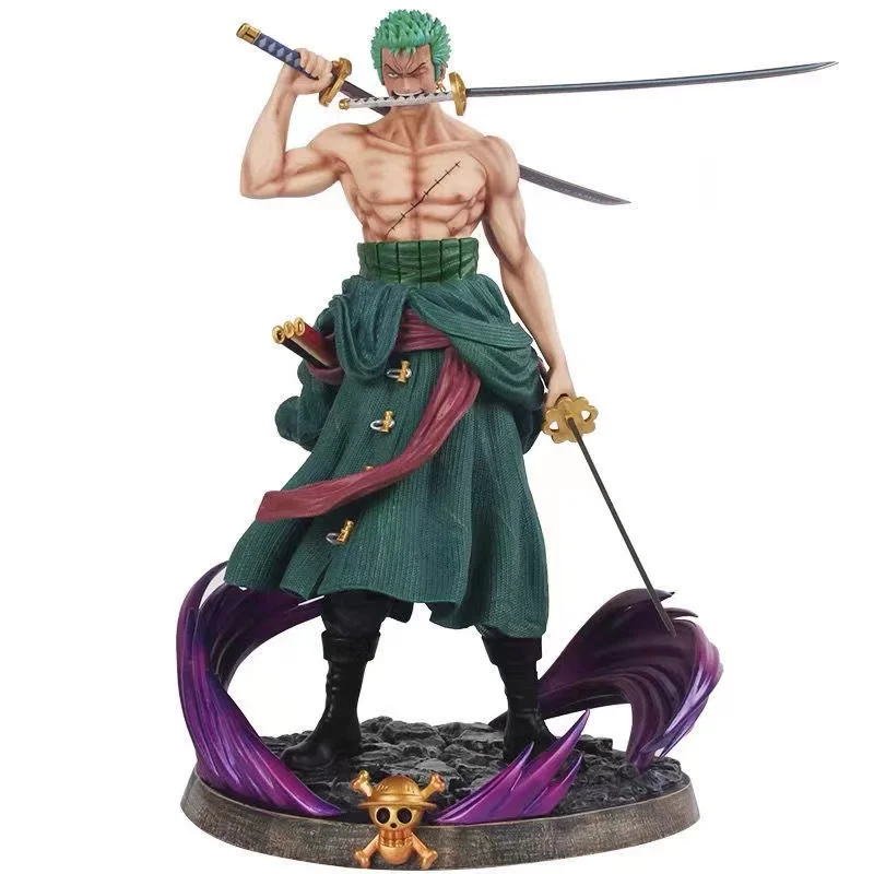 

Фигурка Bandai из аниме «один кусок», 25 см, Gk, ророноа, Зоро, двойная головка, ПВХ, детские игрушки, коллекционная мультяшная кукла, подарок, моде...