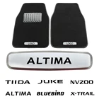 Автомобильный Ковер, эмблемы для Nissan QASHQAI NV200 NV100 Nismo JUKE FAIRLADY ELGRAND Dayz BLUEBIRO, автомобильные коврики, металлические наклейки с эмблемой