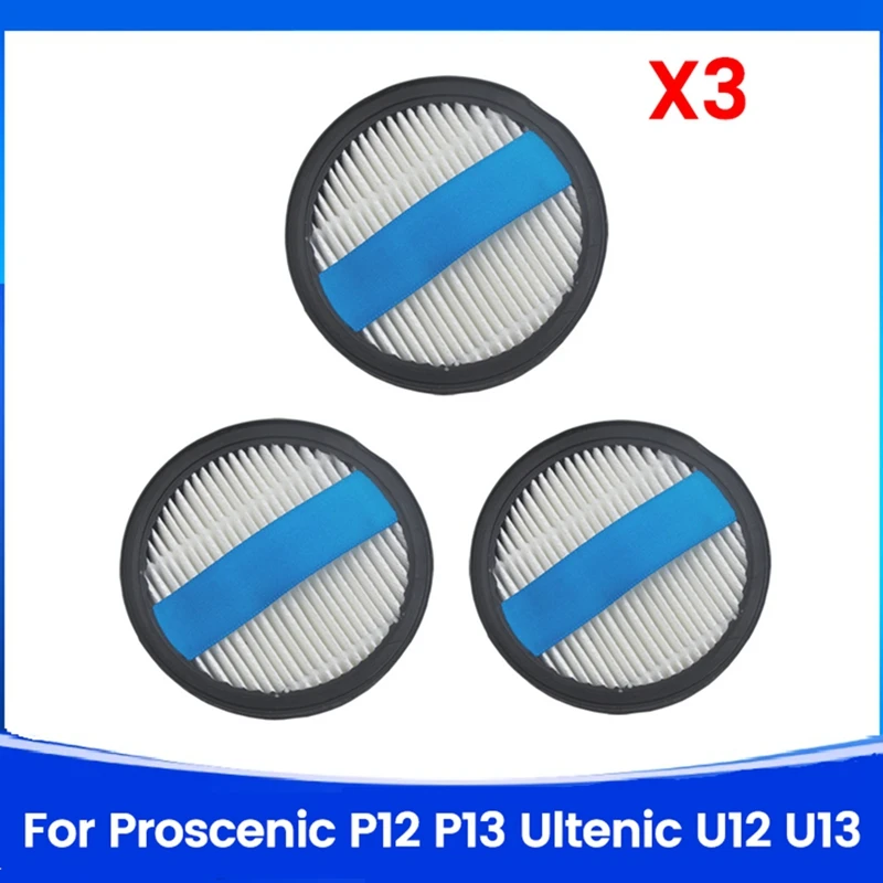 3 шт. Hepa Filtes для Proscenic P12 P13 Ultenic U12 U13 насадки пылесоса запасные части моющийся