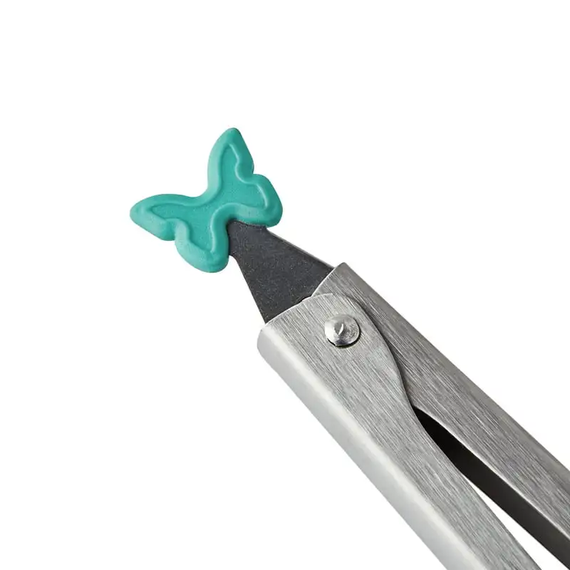 

Trendy, Silver and Teal Stainless Steel Mini Serving Tongs with Silicone Tips - 139 Characters