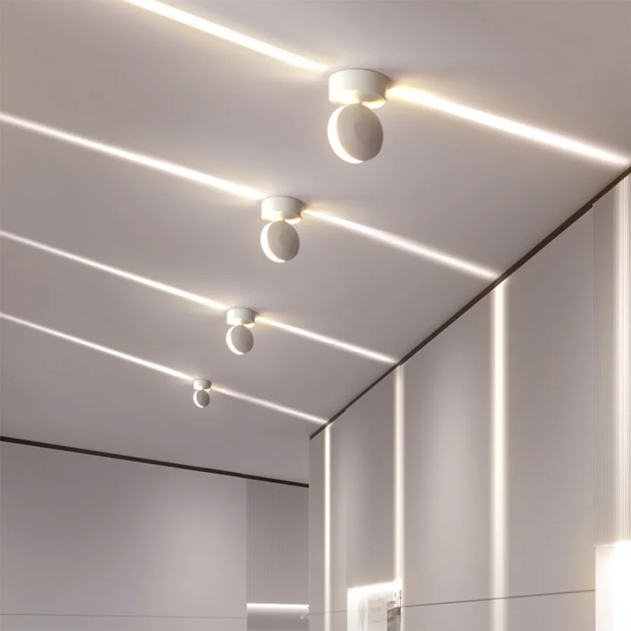 

360 Degree Narrow Line Window Wall Lamp Project Building Spotlight 12W LED Window Sill Light For Hotel Aisle Bar Family Decor