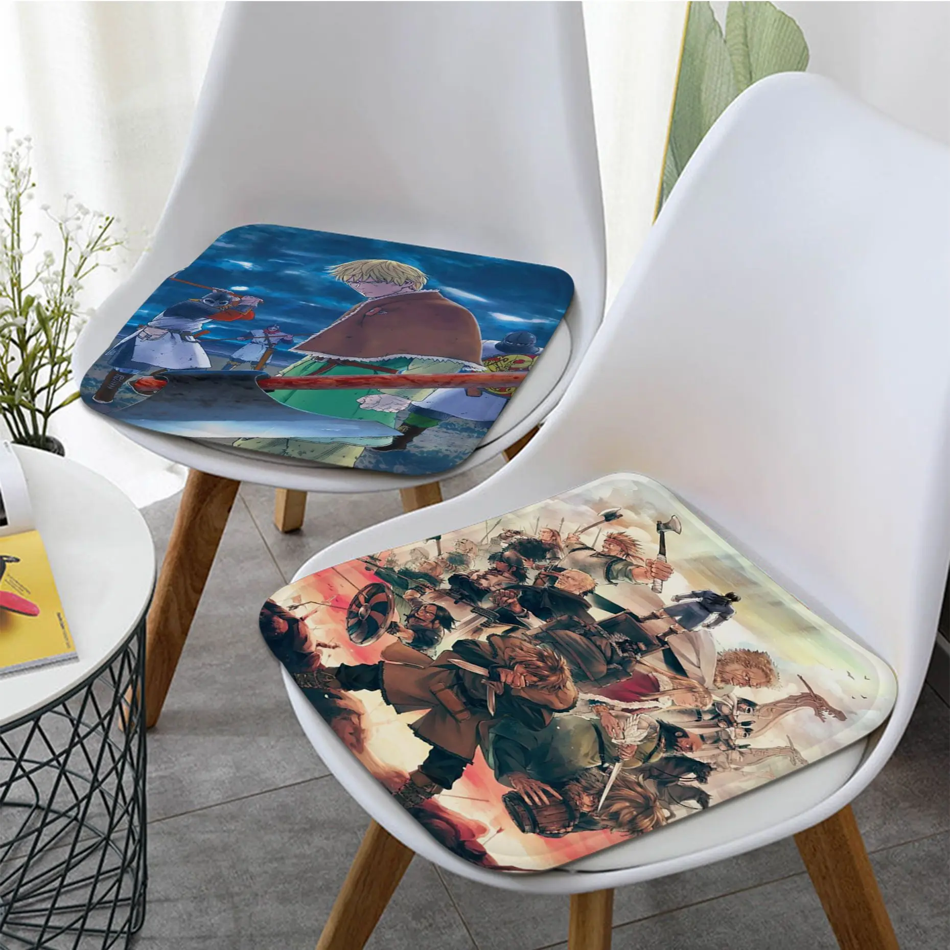 

Vinland Saga Anime Manga Creative Dining Chair Cushion Circular Decoration Seat For Office Desk Cushions Home Decor