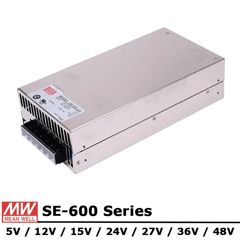 Импульсный источник питания Meanwell SE600 600 Вт 5 В 12 15 24 27 в 36 48