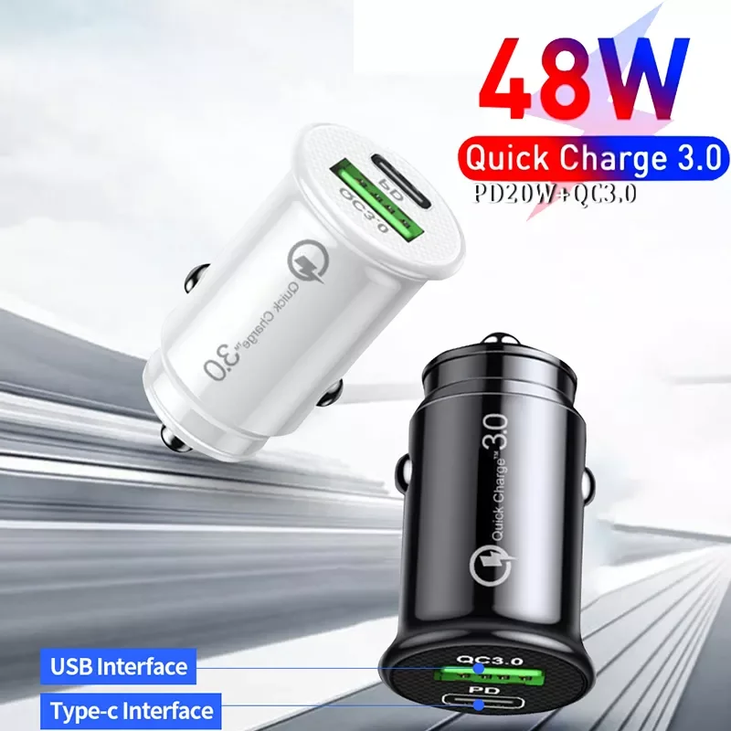 

Dual USB Car Charger 48W Fast Charing 2 Port USB Car Cigarette Socket Lighter For Car USB Charger Power Adapter