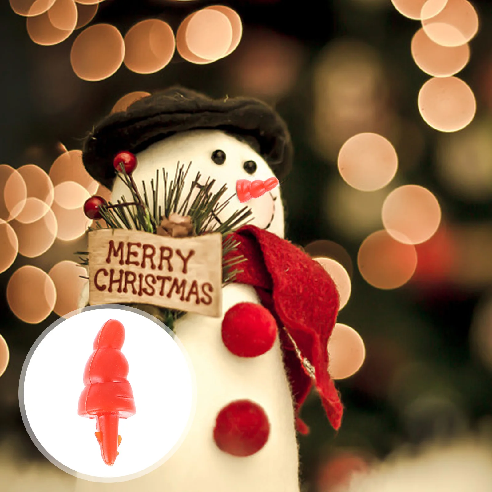 

Snowman Nose Noses Carrottoy Diycrafts Craft Mini Accessories Safety Carrots Winter Christmas Supplies Making Ornament Kit Red