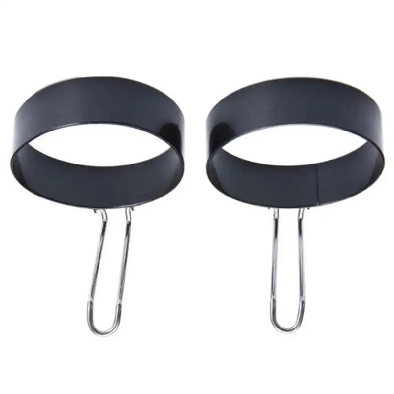 

Stainless Steel Fried Egg Omelet Mold Kitchen Cooking Tools Black Color Breakfast Round Shape Fried Egg Molds 9CM In Diameter